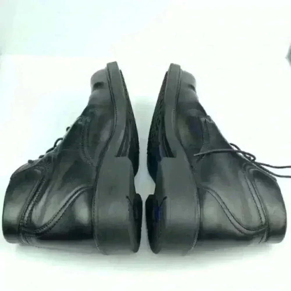 Ecco city chukka boots sz 43 9-9.5 Black leather - Picture 4 of 9